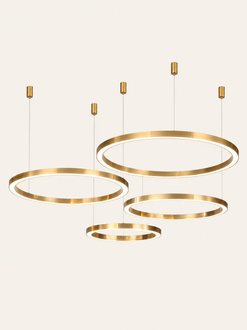 Lumière d’Or – Lampadario LED ad Anelli - Maison Ferrant