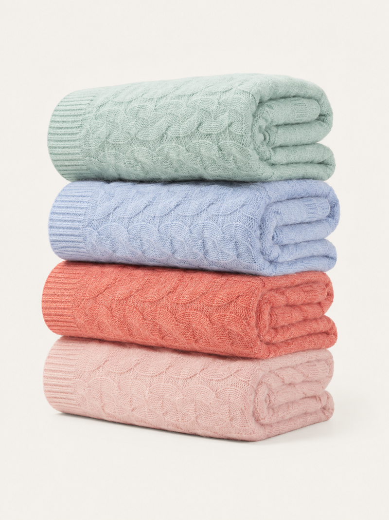 Cime – Plaid in Maglia - Maison Ferrant