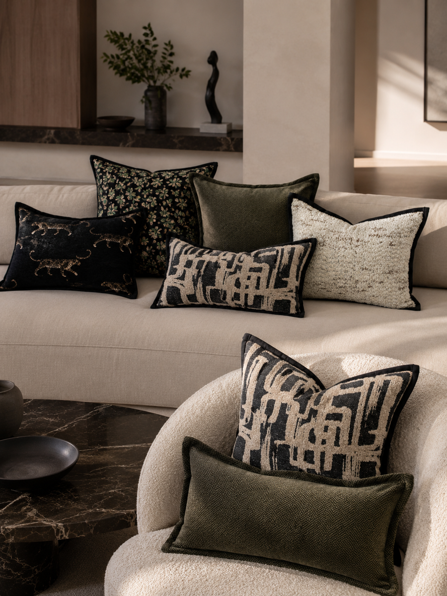 Sous-Bois – Cuscino Jacquard Ricamato, foto 5